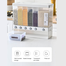 6 Grid Rice Dispenser, 10 L Wall Mounted Dry Food Dispenser, Serial Dispensers, Integrated Transparent Design, Pressed Sealed Rice Box for Cereal, Rice, Candy, Coffee Bean, Snack, Grain image