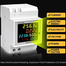 6 In 1 Digital Smart Energy Meter 100a Ac Lcd Display Voltage Current Power Factor Frequency Active Power Kwh Din Rail Electric Meter image