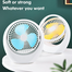 6 Inch Mini USB Rechargeable Fan Portable Silent Electric Office Fan image