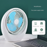6 Inch Mini USB Rechargeable Fan Portable Silent Electric Office Fan image