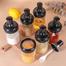 6-Pcs Spices Seasoning Bottles Jars with Spoon Rotation Base image