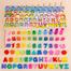 6 in 1 Multifunctional logarithmic Fishing Game Montessori Kids Educational Wooden Puzzle Games Count Numbers Matching Board image