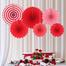 6 in 1 Paper Fan Flowerpaper Hanging For Happy Birthday Party image