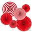 6 in 1 Paper Fan Flowerpaper Hanging For Happy Birthday Party image