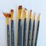 Paint Brush Set and 1 Pcs Artist Color Round Palette- 7 Pcs image