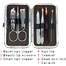 7 in 1 Stainless Steel Manicure Set and Pedicure Set and Nail Scissors - Silver image