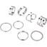 8 Pcs/Set Finger Ring Set for Women or Girl Silver image