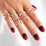 8 Pcs/Set Finger Ring Set for Women or Girl Gold image
