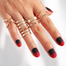 8 Pcs/Set Finger Ring Set for Women or Girl Gold image