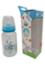 Alpha Baby Feeding Bottle with Soft Silicone Nipple 120ml (Glass) - Blue image