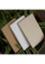 Tent Series Yellowish Page Hand Made Texture Grey, Kraft and Texture White Cover Notebook 3-Pack image