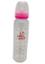Alpha Baby Feeding Bottle with Soft Silicone Nipple 240ml (Glass) - Pink image