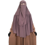 Aania Instant Frill Hijab And Niqab Set | Mocha image