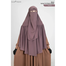 Aania Instant Frill Hijab And Niqab Set | Mocha image