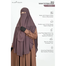 Aania Instant Frill Hijab And Niqab Set | Mocha image