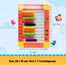 Abacus Frame Counting Frame Educational With Multicolor Beads For Kids (abacus_plastic_m1) Multicolor image