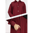 Abaya Al-Bashira Front Open Snap Button Abaya Maroon image