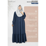 Glam Touch Abaya Al-Bashira Front Open Snap Button Abaya image