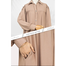 Glam Touch Abaya Al-Bashira Front Open Snap Button Abaya Cream image
