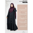 Glam Touch Abaya Al-Bashira Front Open Snap Button Abaya image