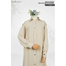 Abaya Al-Bashira Front Open Snap Button Abaya Cream image