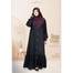 Glam Touch Abaya Al-Bashira Front Open Snap Button Abaya image