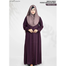 Abaya Al Haneen-Premium Show Button Abaya | Wine image