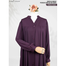 Abaya Al Haneen-Premium Show Button Abaya | Wine image