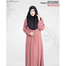 Abaya Al-Muneera Premium Pleate Design Abaya Onion-Pink image