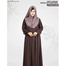Abaya Al-Muneera Premium Pleate Design Abaya Chocolate Coffee image