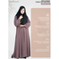 Abaya Al-Muneera Premium Pleate Design Abaya | Mocha image