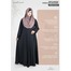 Abaya Al-muneera Premium Pleate Design Abaya image
