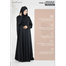 Glam Touch Abaya Ar-Rafi'ah-Premium Sleeve Button Abaya image