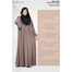  Glam Touch Abaya-Elham Cute Puff Sleeve Abaya Mocha image