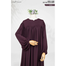 Abaya-Elham Cute Puff Sleeve Abaya Wine image