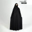 Glam Touch Abaya Zahra Pleated Plain Abaya Black image