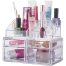 Acrylic Transparent Drawers Makeup Organizer Lipstick Holder Dust-Proof 4 Drawer Desk Organizer Cosmetic Storage Box image