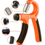 Adjustable Hand Grip 5-60Kg (Orange Color) Hand Exerciser - Sports and Fitness image
