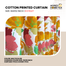 Agrey Hometex Printed Cotton Curtain with 16x16 Inch Cushion Cover FREE image
