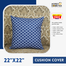 Agrey Hometex Decorative Cushion Cover (Buy 1 Get 1 Free) image