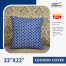 Agrey Hometex Decorative Cushion Cover (Buy 1 Get 1 Free) image