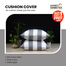 Agrey Hometex Decorative Cushion Cover, White and Grey (Buy 1 Get 1 Free) image