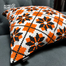 Agrey Hometex Exclusive Cushion Cover, Orange and Black image