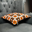 Agrey Hometex Exclusive Cushion Cover, Orange and Black image
