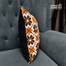 Agrey Hometex Exclusive Cushion Cover, Orange and Black image