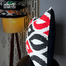 Agrey Hometex Exclusive Cushion Cover, Red and Black image