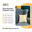 Agrey Hometex Premium Cotton Cushion Cover, Gold Sparkle image