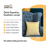 Agrey Hometex Premium Cotton Cushion Cover Gold Sparkle image