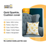 Agrey Hometex Premium Cotton Cushion Cover Gold Sparkle image