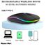 Aitnt 7G DPI Wireless Mouse Rechargeable Bluetooth RGB LED Light image